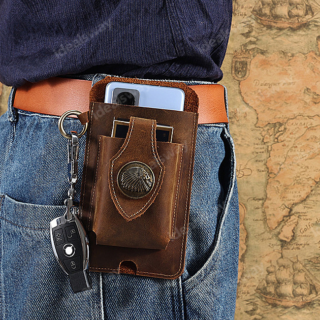 🎁 Perfect Father's Day Gift ❤ 40% OFF- Multifunctional Leather Mobile Phone Bag