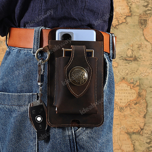 🎁 Perfect Father's Day Gift ❤ 40% OFF- Multifunctional Leather Mobile Phone Bag