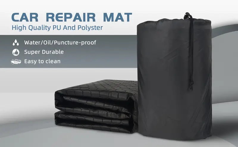 car repair mat maintenance mat for under car or equipment soft and comfortable oil waterproof mat non slip durable car repair mat rolled up for storage saving space easy to clean details 0