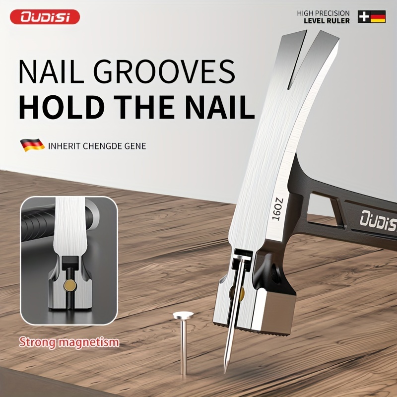 1pc Claw Hammer, Professional Woodworking Joinery Home Carpentry Hand Hammer, Integrated Seismic Handle, Nail Hammer, Non-Slip Multifunctional Handle Hammer