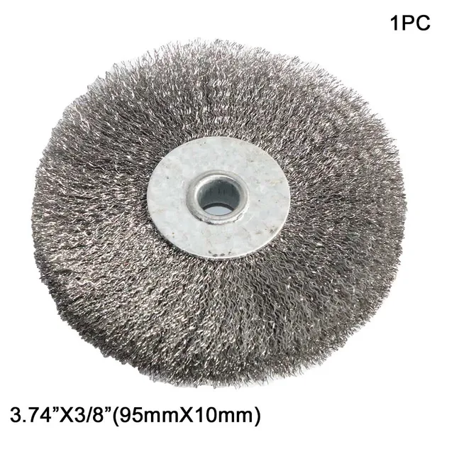 1pc Wire Wheel Brush 4"6" Hole 10mm 16mm Flat Type for Bench Grinder Polishing Abrasive Tool For Metal Derust wood Deburring