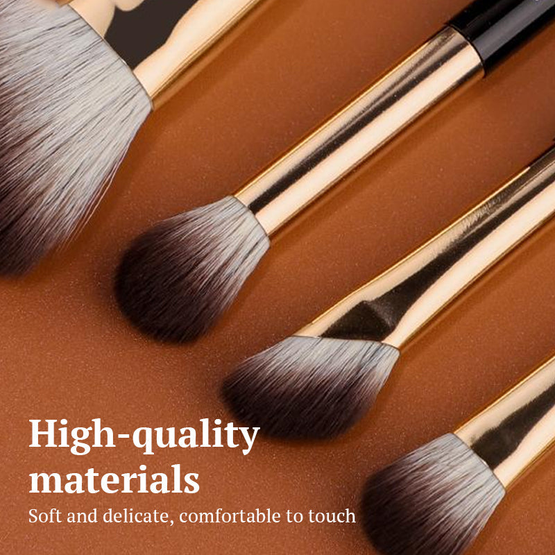 Portable Double-Ended Makeup Brush Set