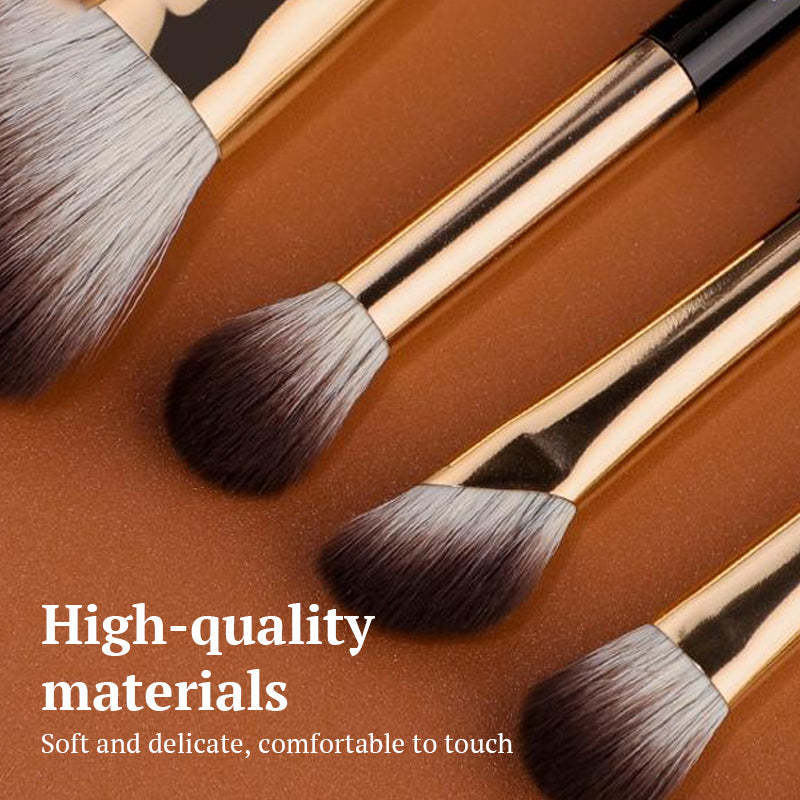 Portable Double-Ended Makeup Brush Set