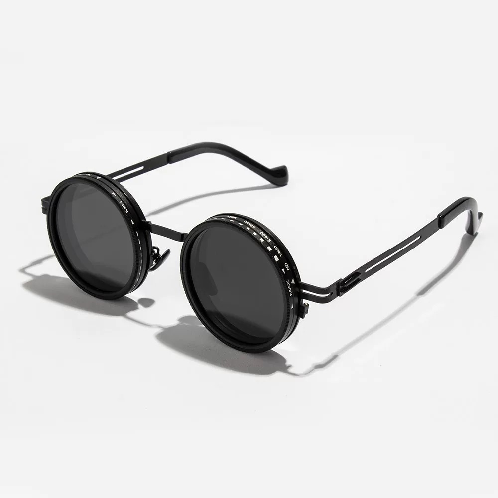 Dimmable ND Dimming Sunglasses, Fishing, Welding, Outdoor, Motorcycle Retro Sunglasses