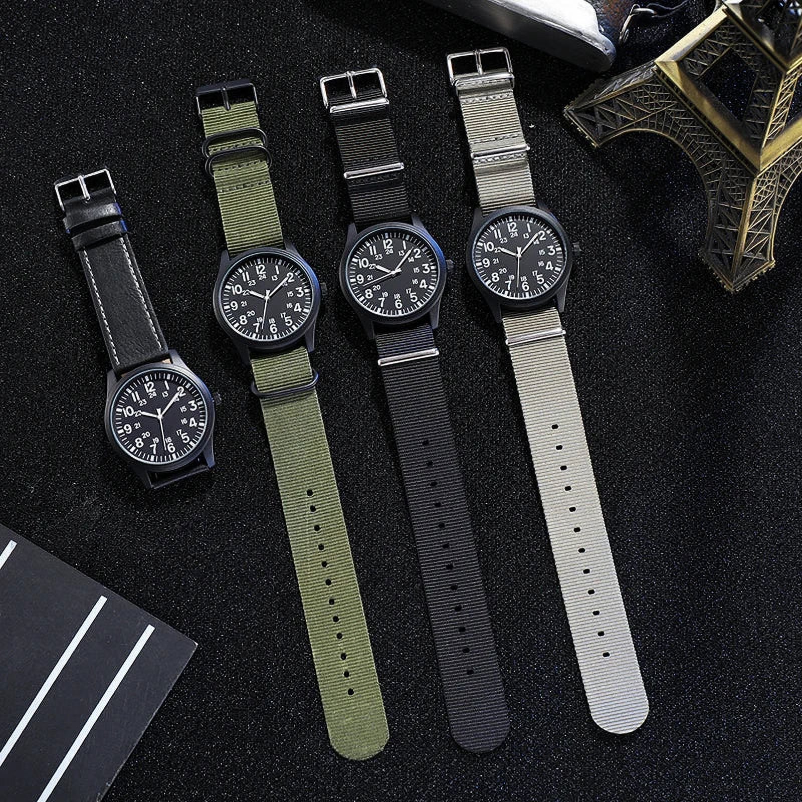 RECON GS2 Slimline Stainless Steel Military Watch with NATO Band