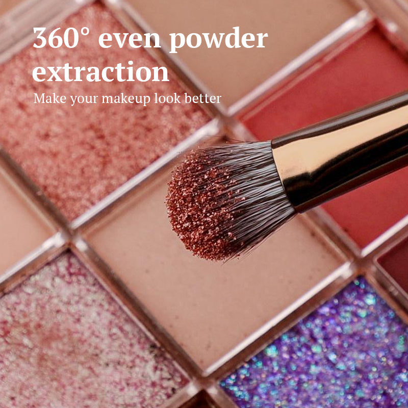 Portable Double-Ended Makeup Brush Set