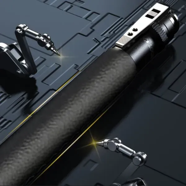 🔥🔥New Version Enhanced Automatic Retractable Multifunctional Broken Windows Hiking Stick