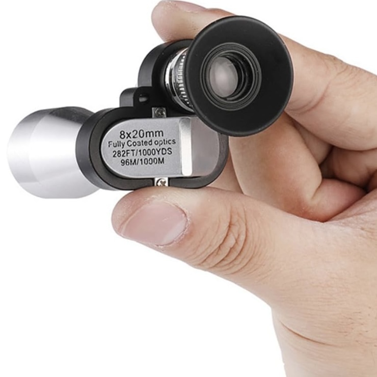 Compact Monocular Telescopes Portable Handheld Monocular for Bird Watching Fishing Travelling Sightseeing