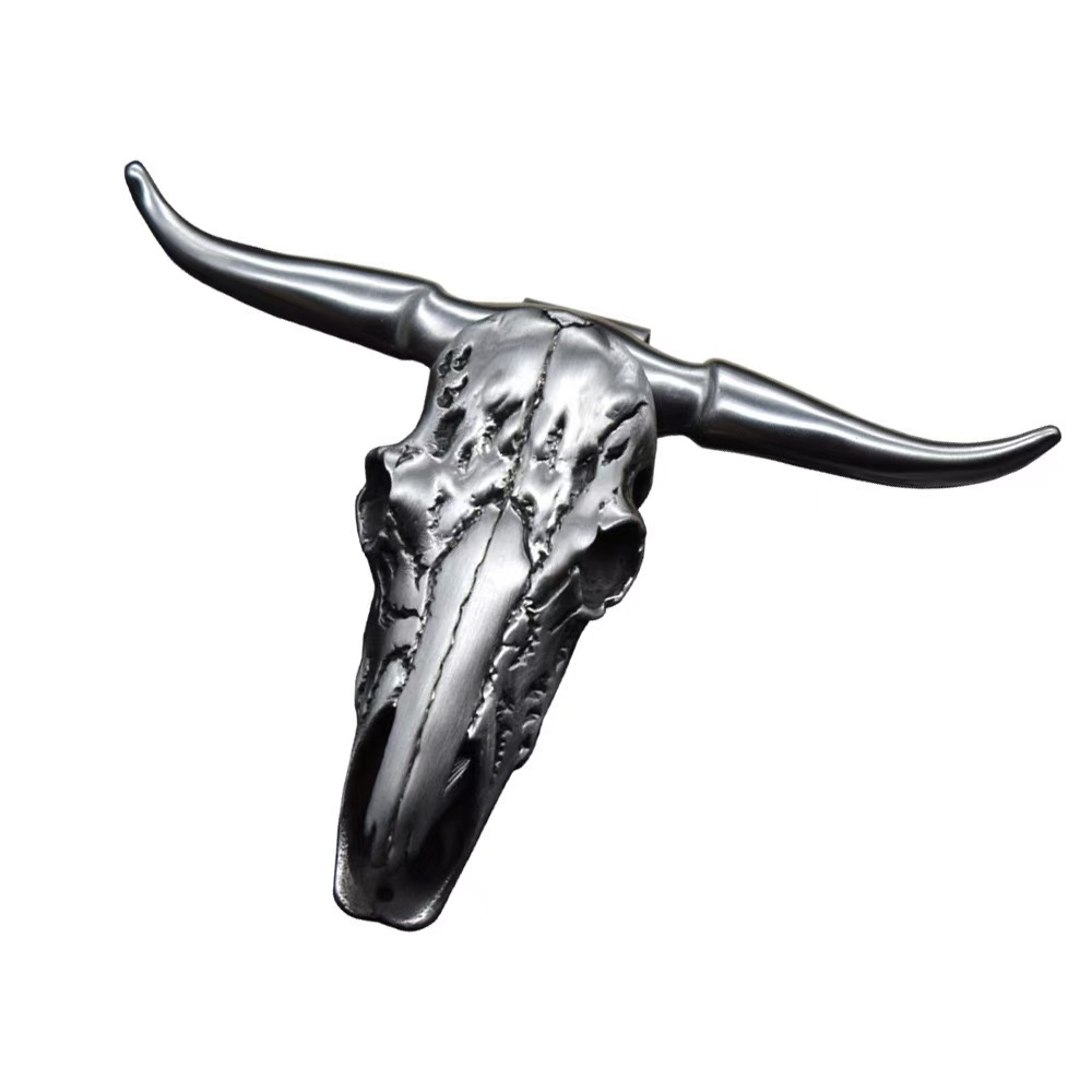  🔥Bull Head Pendant Necklace🔥Self-Defense Knife Necklace 📦🔪 Unpacking Tool 