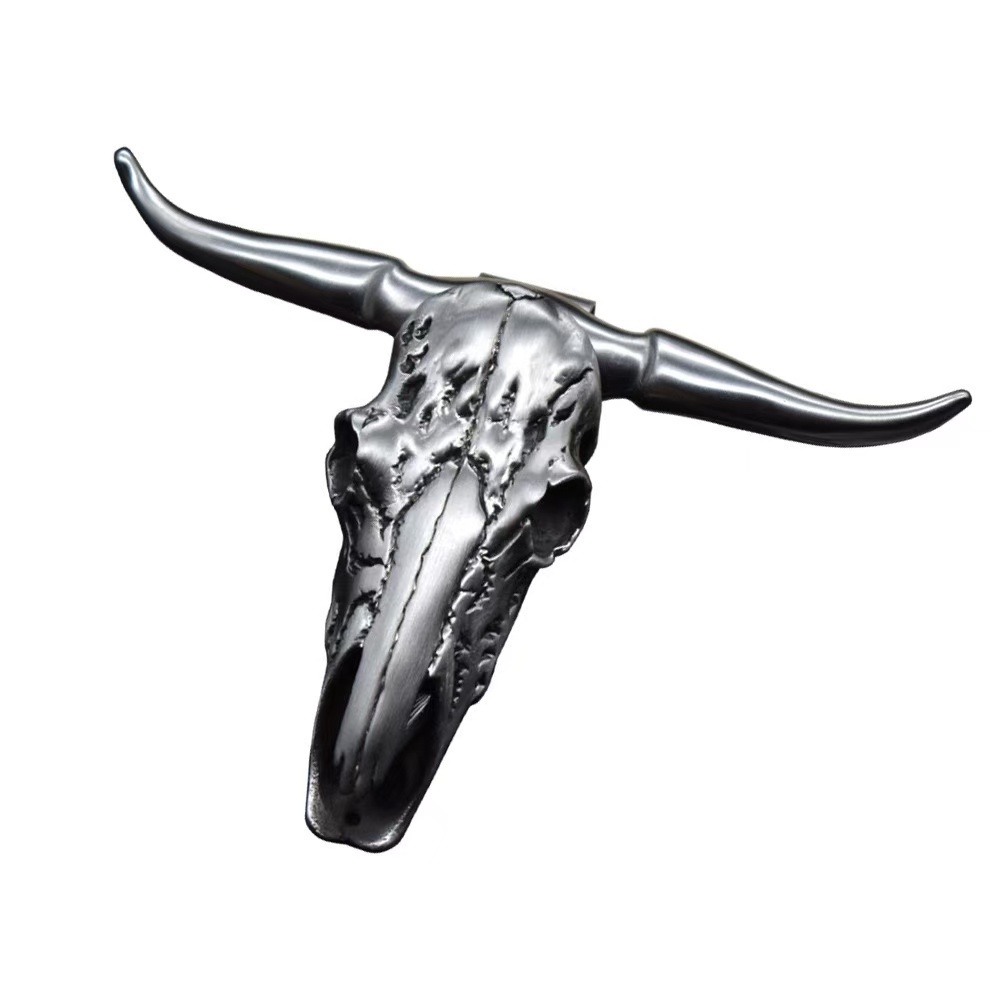  🔥Bull Head Pendant Necklace🔥Self-Defense Knife Necklace 📦🔪 Unpacking Tool 