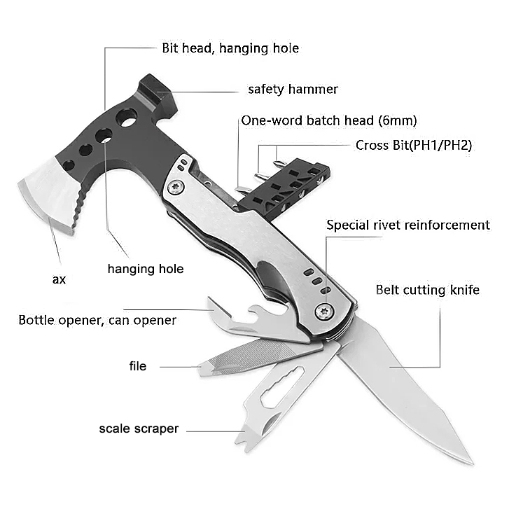 🪓Your All-in-One Survival Tool: The Ultimate Multi-Function Axe
