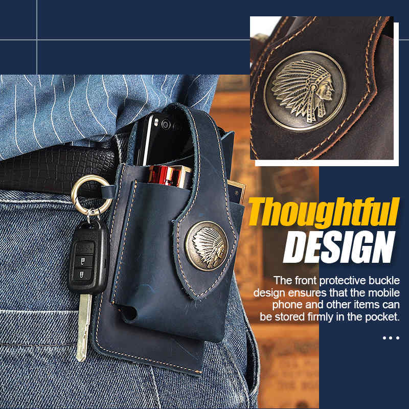40% OFF- Multifunctional Leather Mobile Phone Bag