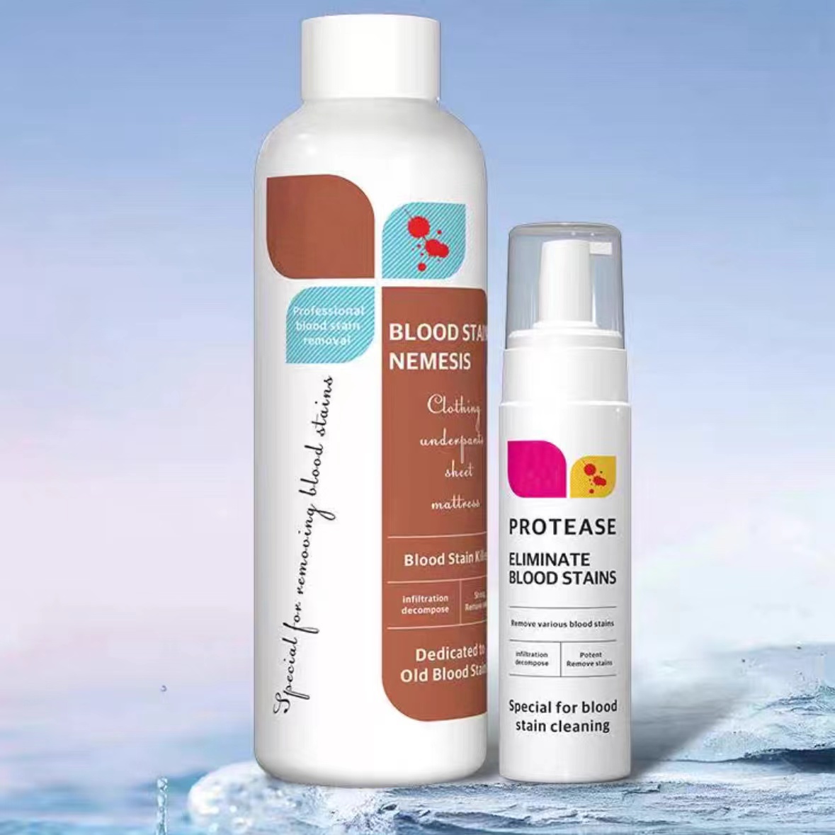 🚨Emergency Blood Stain Remover Spray 🚨 - Easily Removes New and Old Blood Stains, No Odor, No Residue, Suitable for Most Blood Stains! 🩸✨