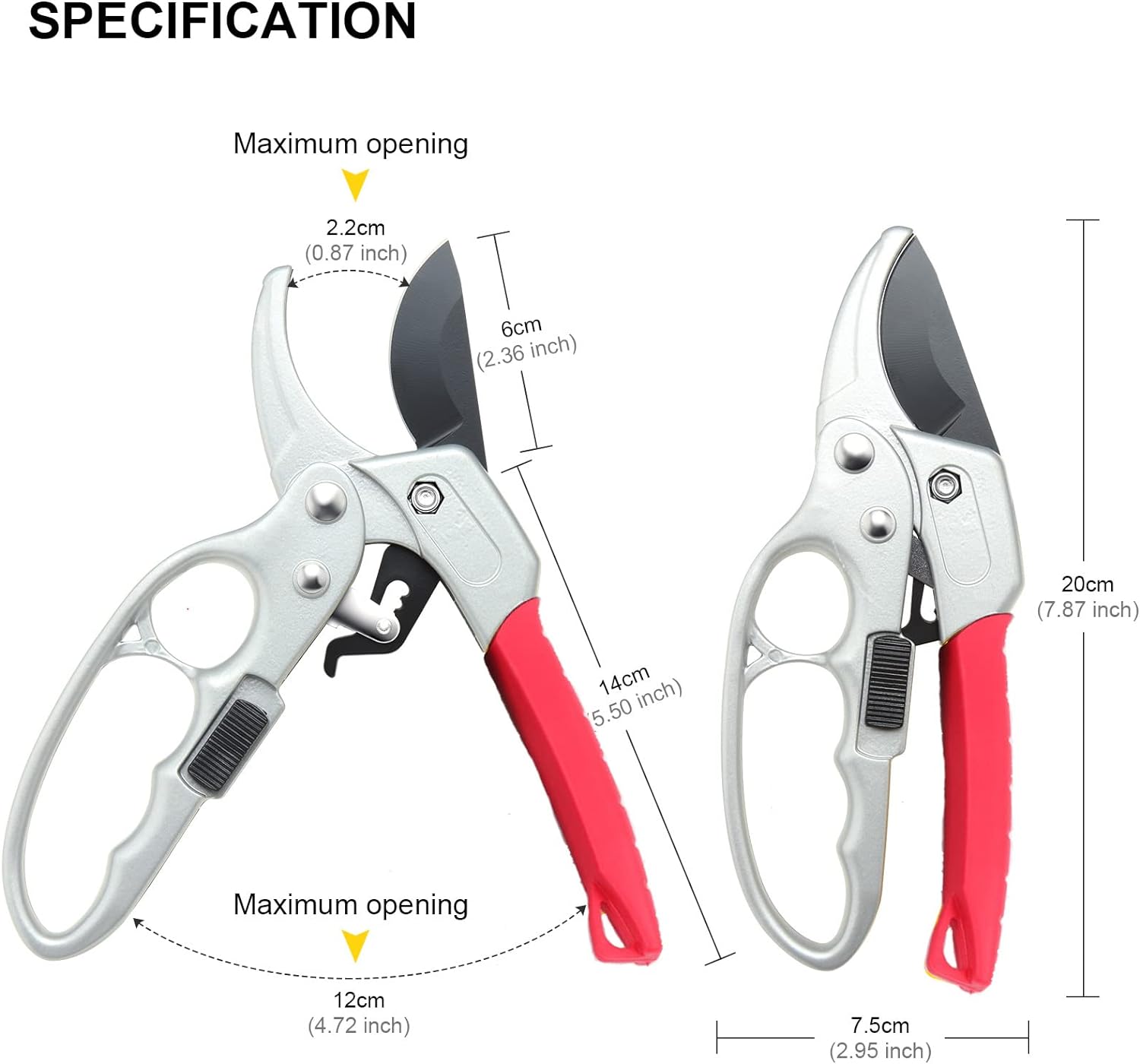 MEPEREZ premium Germany garden clippers, work 3 times easier, arthritis weak hand snips