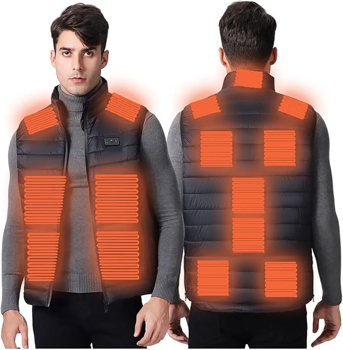 Womens Men 2024 Winter Heated Vest Lightweight Warm Softshell Heating Vest Outdoor Hunting Hiking Winter Jackets