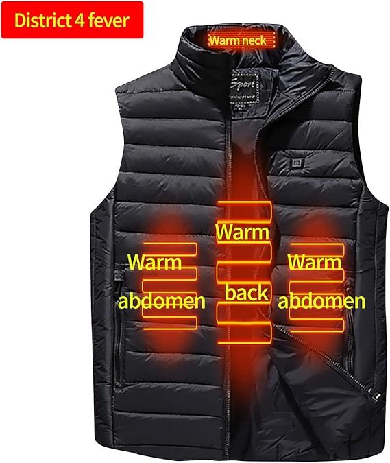 Womens Men 2024 Winter Heated Vest Lightweight Warm Softshell Heating Vest Outdoor Hunting Hiking Winter Jackets