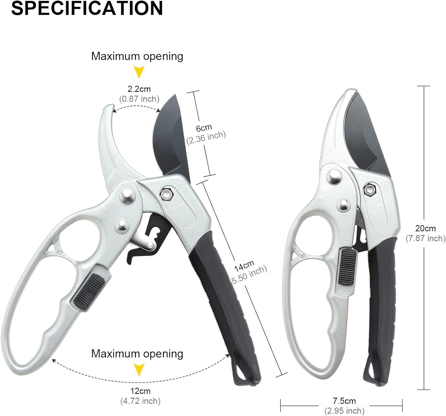 MEPEREZ premium Germany garden clippers, work 3 times easier, arthritis weak hand snips