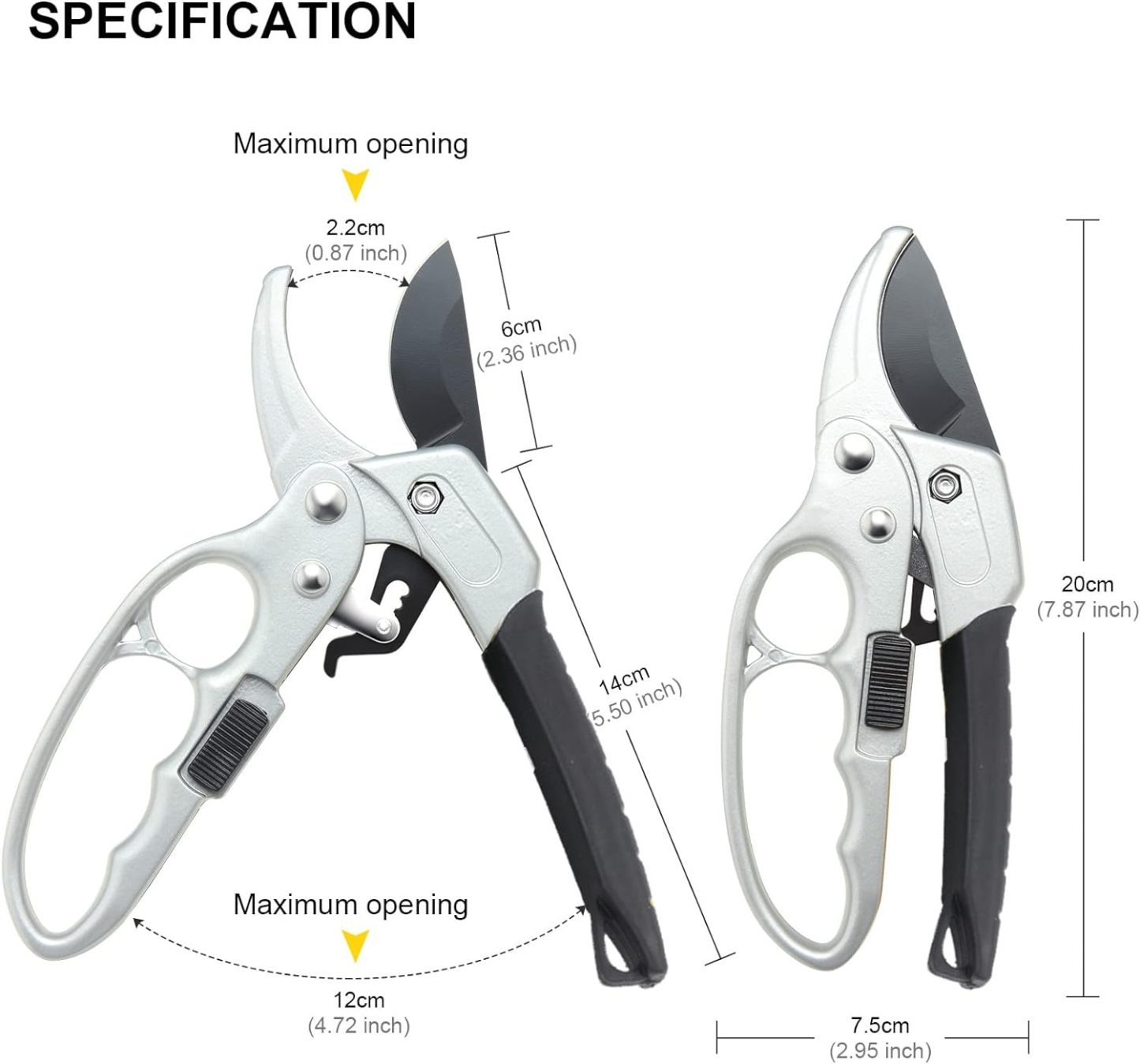MEPEREZ premium Germany garden clippers, work 3 times easier, arthritis weak hand snips