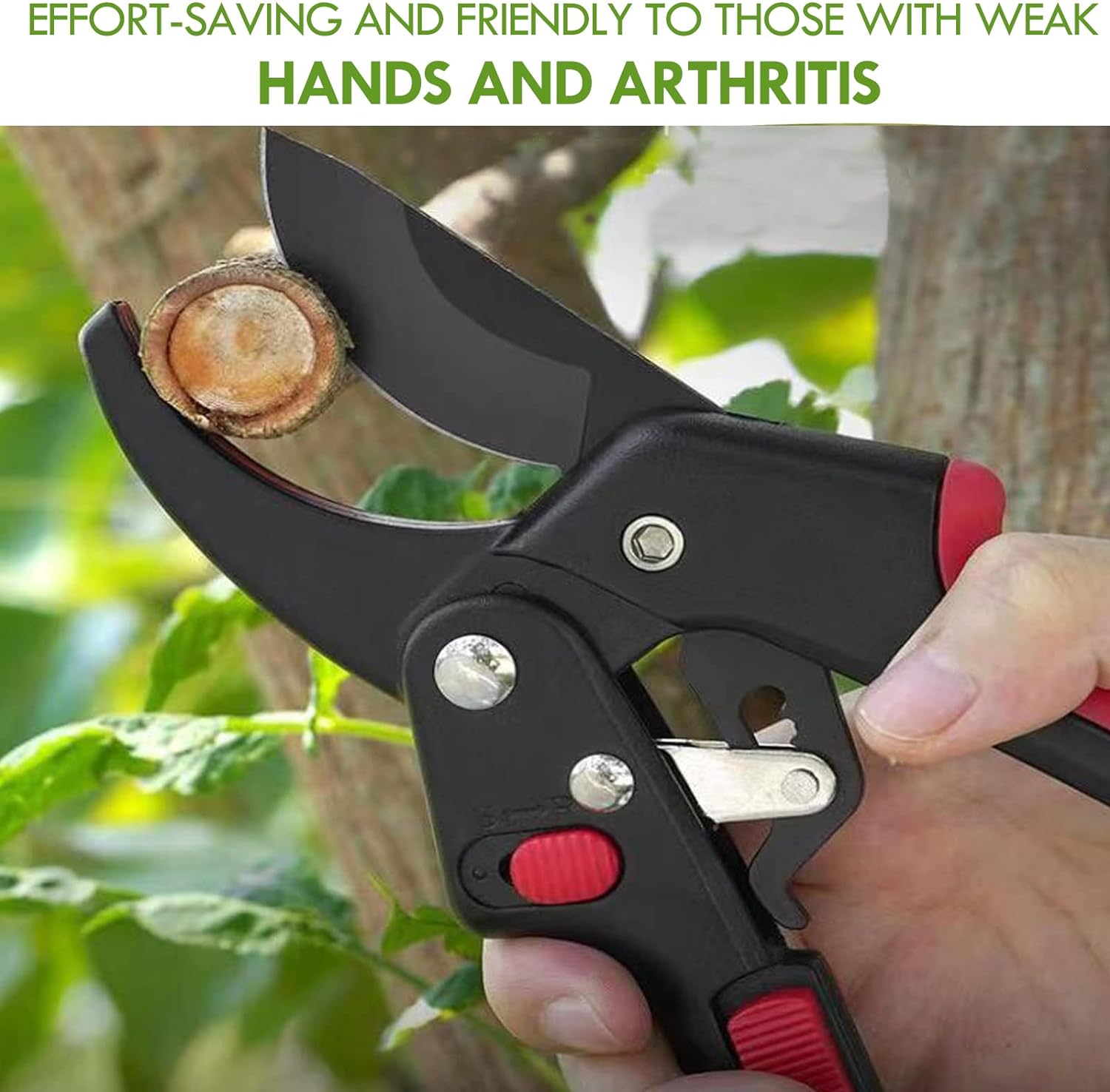 MEPEREZ premium Germany garden clippers, work 3 times easier, arthritis weak hand snips