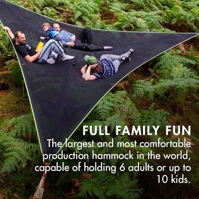 MULTI-PERSON HAMMOCK- PATENTED 3 POINT DESIGN