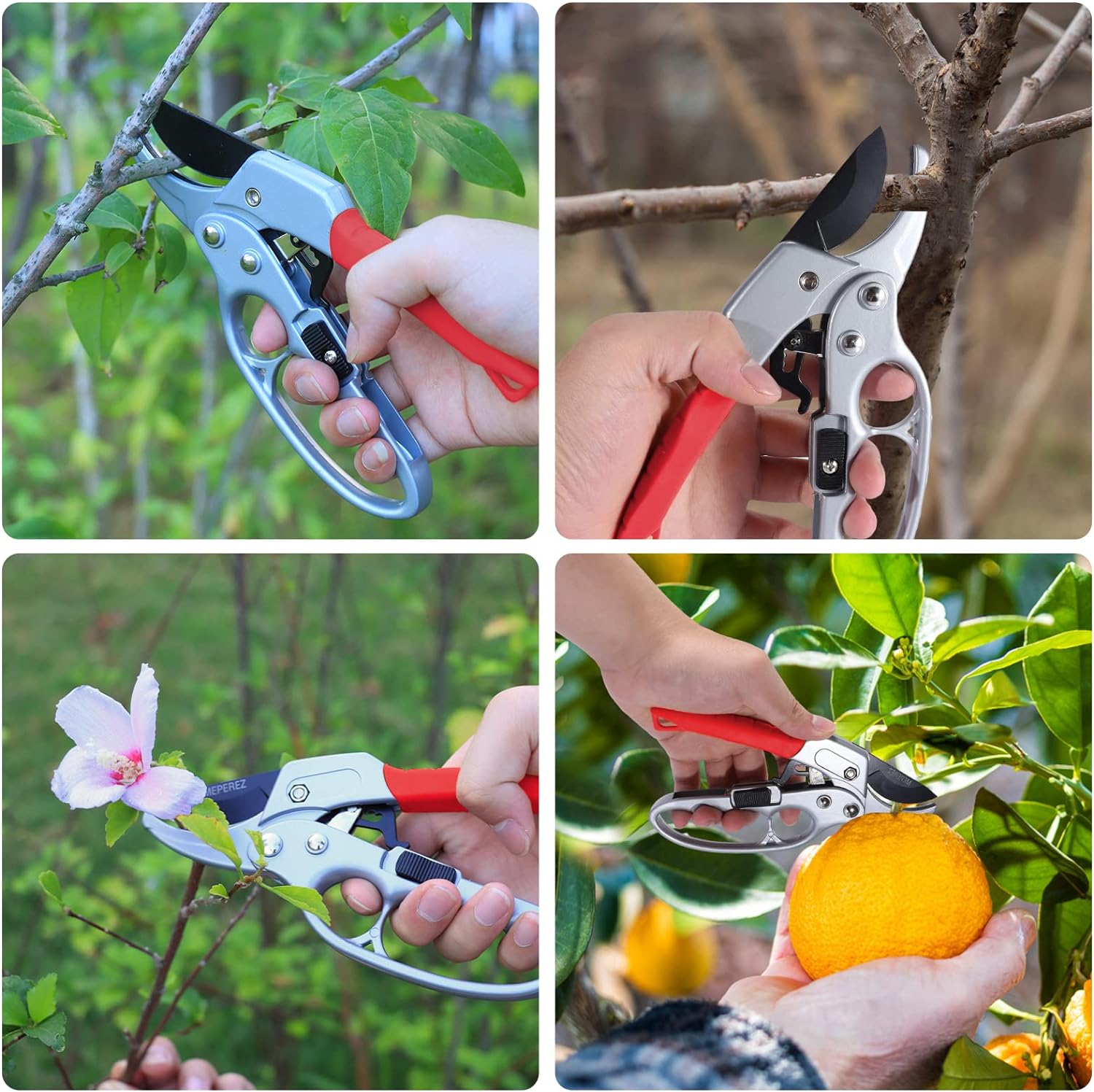 MEPEREZ premium Germany garden clippers, work 3 times easier, arthritis weak hand snips