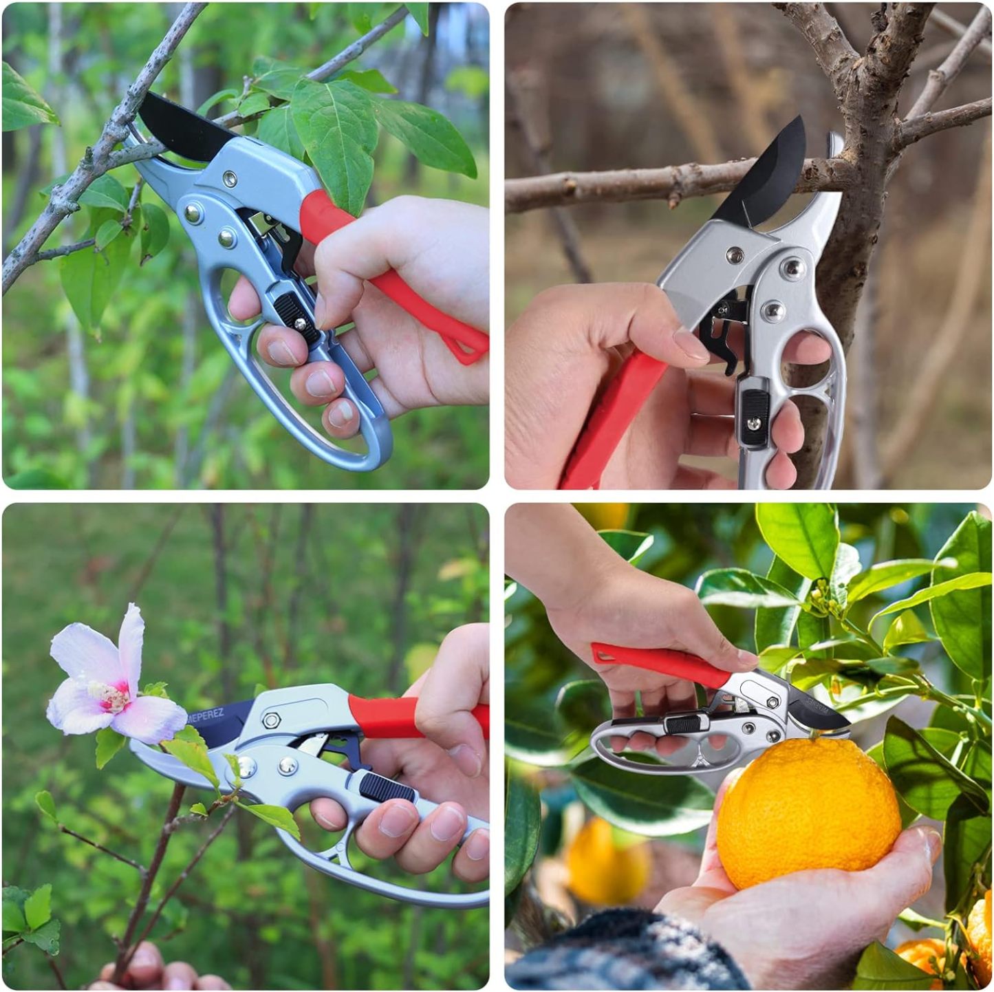 MEPEREZ premium Germany garden clippers, work 3 times easier, arthritis weak hand snips