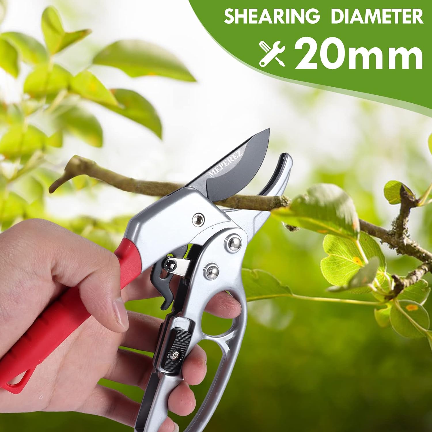 MEPEREZ premium Germany garden clippers, work 3 times easier, arthritis weak hand snips