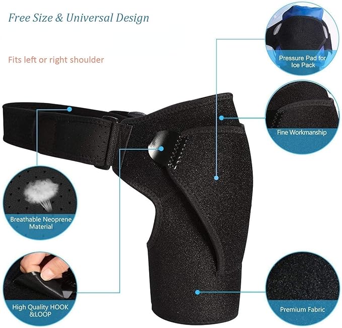 ShoulderHeal Tourmaline Heating Compression Brace