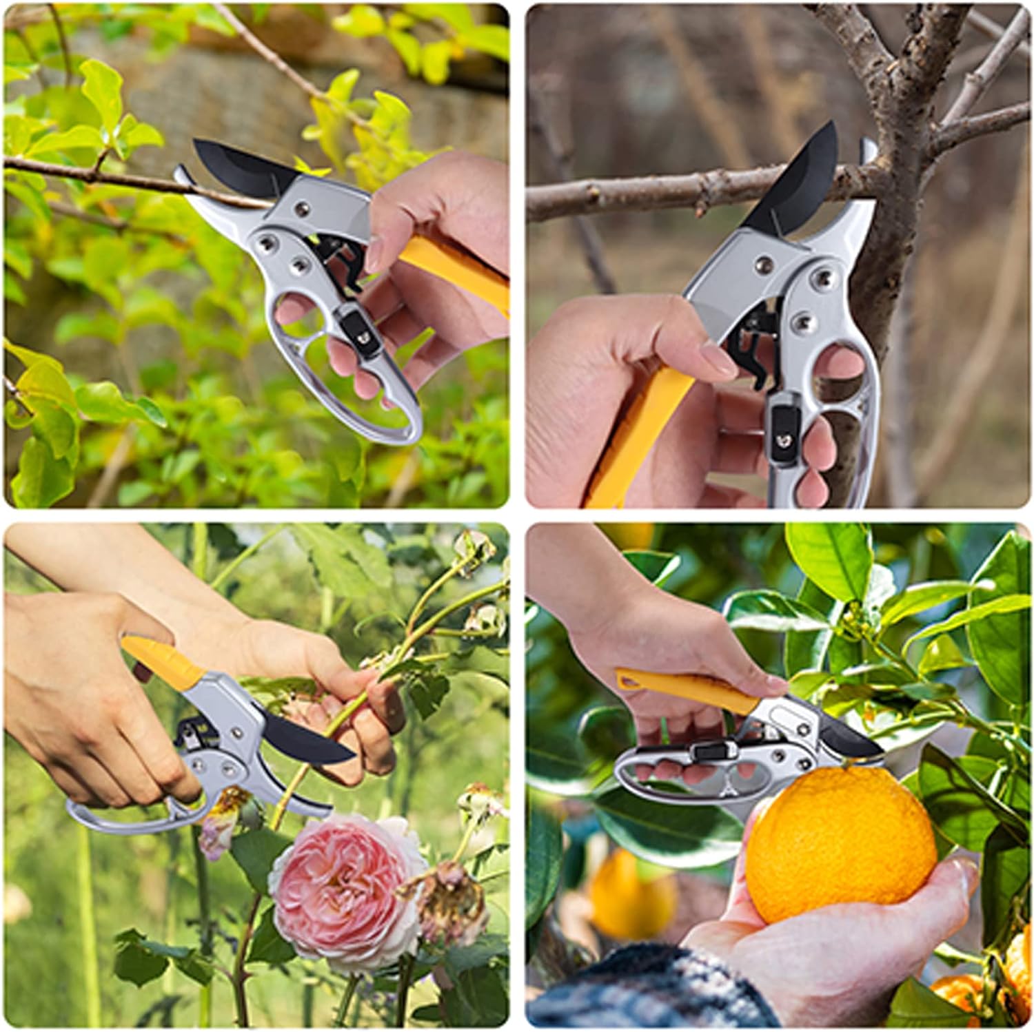 MEPEREZ premium Germany garden clippers, work 3 times easier, arthritis weak hand snips