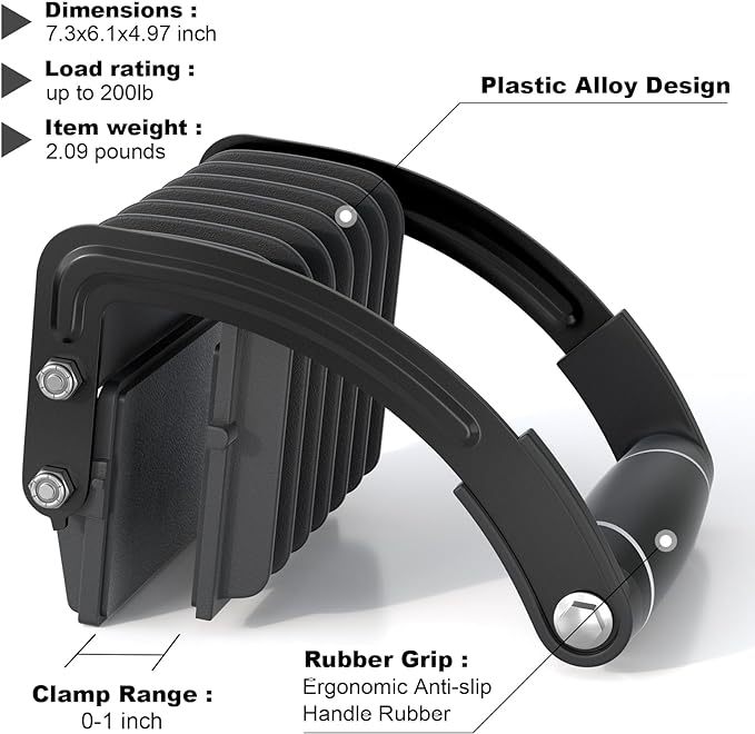 Portable Metal Wood Panel Handle Clip