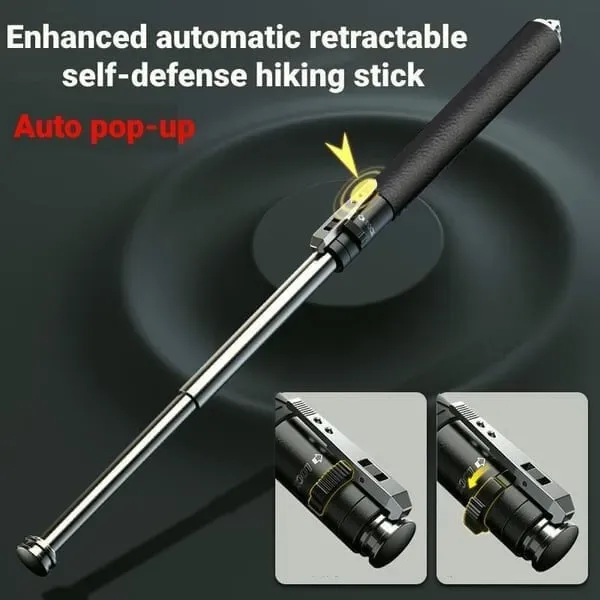 🔥🔥New Version Enhanced Automatic Retractable Multifunctional Broken Windows Hiking Stick