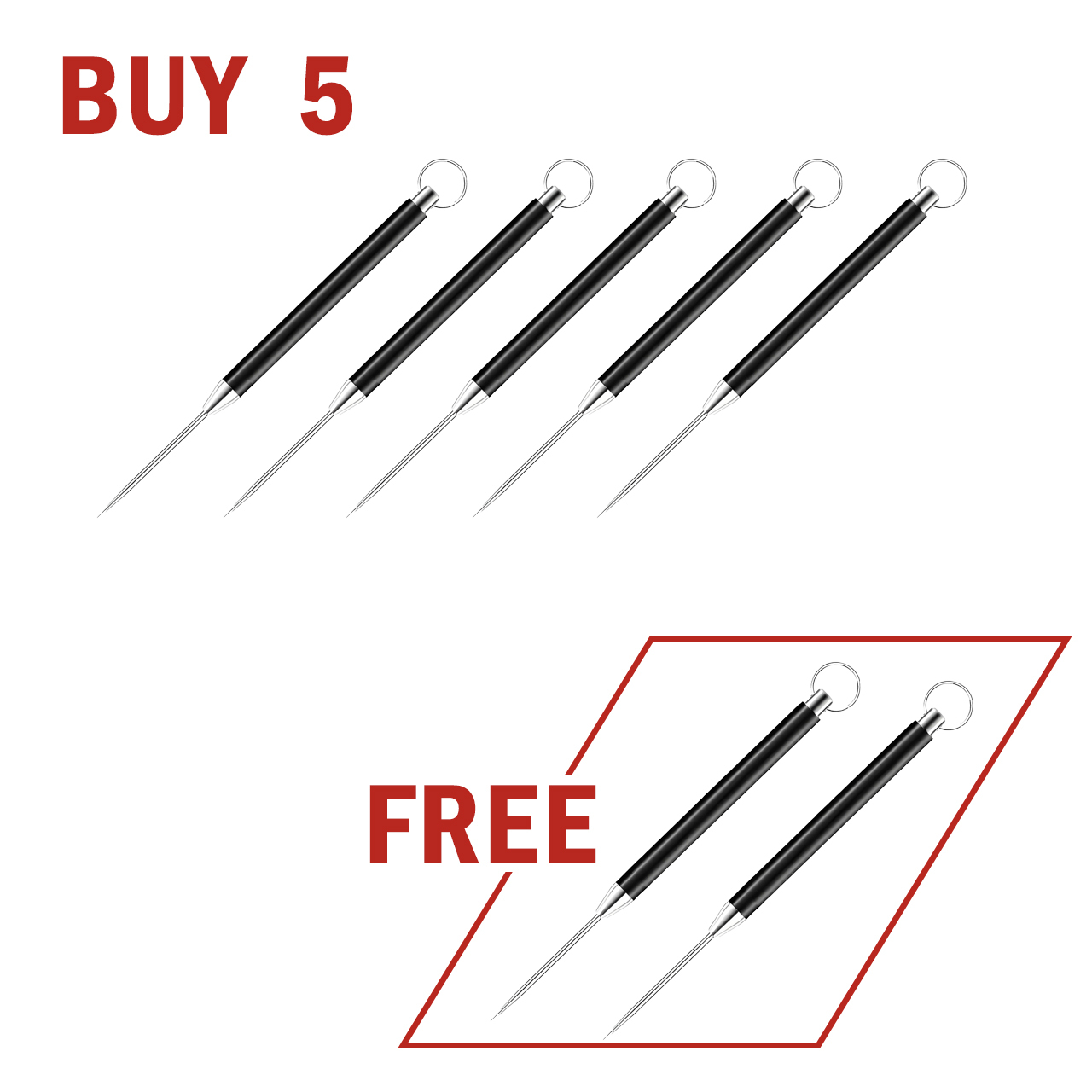 🛡️Self-Defense in Your Pocket: Metal Toothpick— Ready to deploy when danger strikes! 🚨 