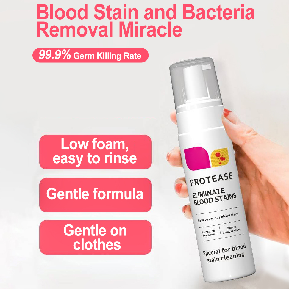 🚨Emergency Blood Stain Remover Spray 🚨 - Easily Removes New and Old Blood Stains, No Odor, No Residue, Suitable for Most Blood Stains! 🩸✨