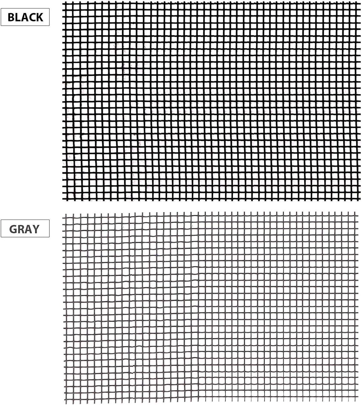 by.RHO Window Screen Repair Kit Tape (Black, 2" x 15FT) for Window Screen and Screen Door Tears Holes 3-Layer Strong Adhesive & Waterproof Tape Fiberglass Covering mesh