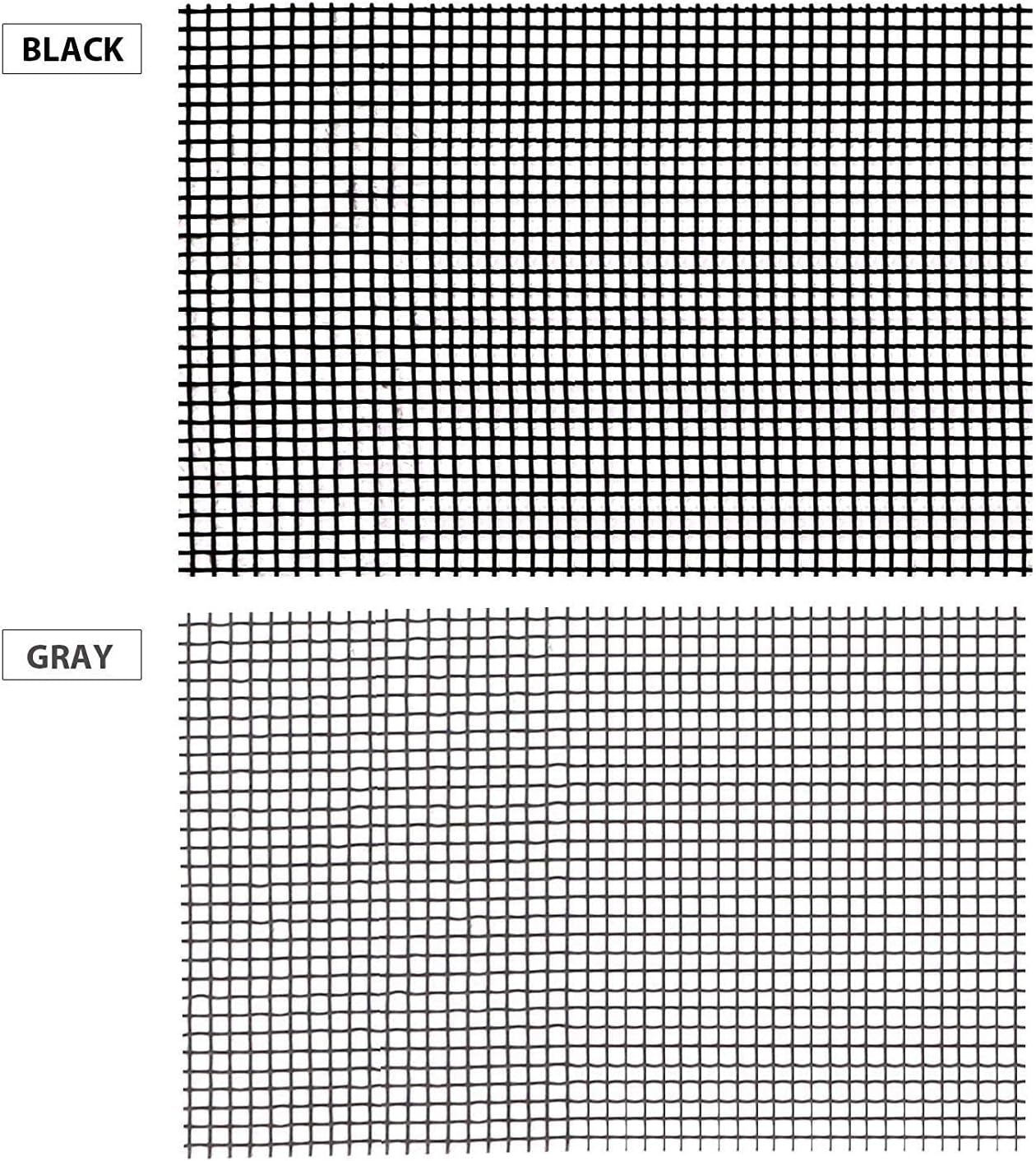 by.RHO Window Screen Repair Kit Tape (Black, 2" x 15FT) for Window Screen and Screen Door Tears Holes 3-Layer Strong Adhesive & Waterproof Tape Fiberglass Covering mesh