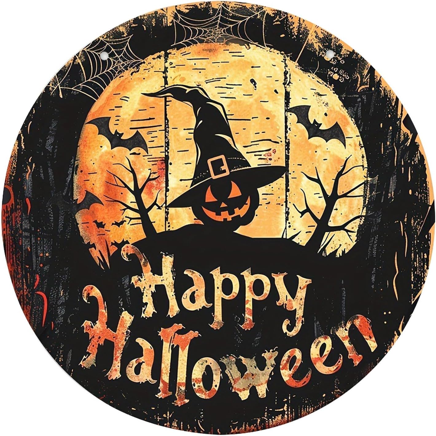 Trick Or Treaters Welcome Sign, Boo Sign Hanging Wall Plaque Signs, Sign for Front Door Keep Out Halloween Sign Halloween Signs for Door Lawn Garden Front Porch