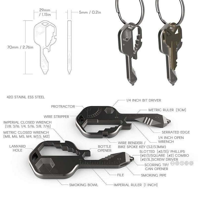 (🔥Summer Promotions🔥-30% OFF) 24 in 1 Key shaped pocket tool(BUY 2 GET 1 FREE NOW)
