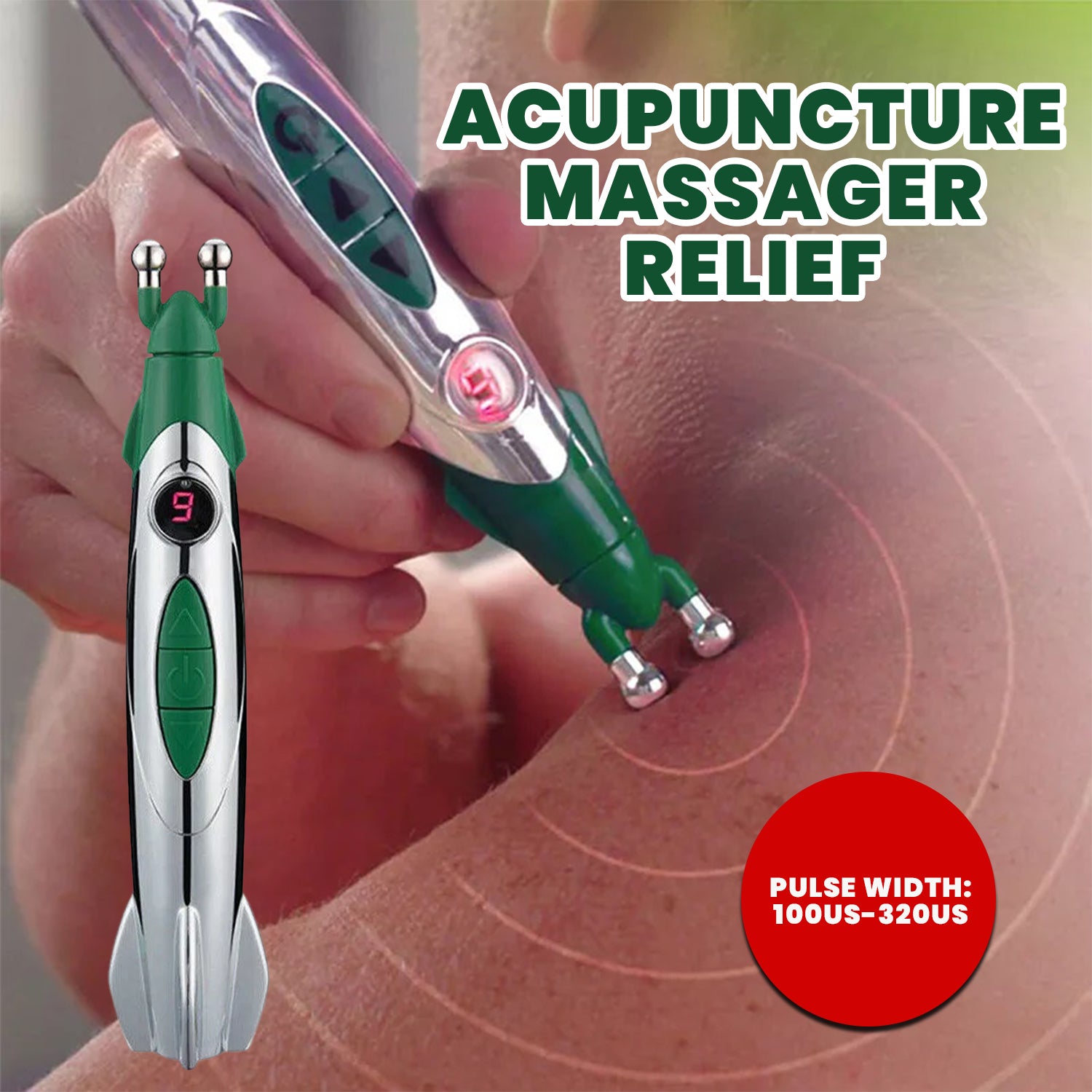 Pain Relief Pen - Acupuncture Pen Muscle Circulation Massage Meridian Body Massager Pain Relief