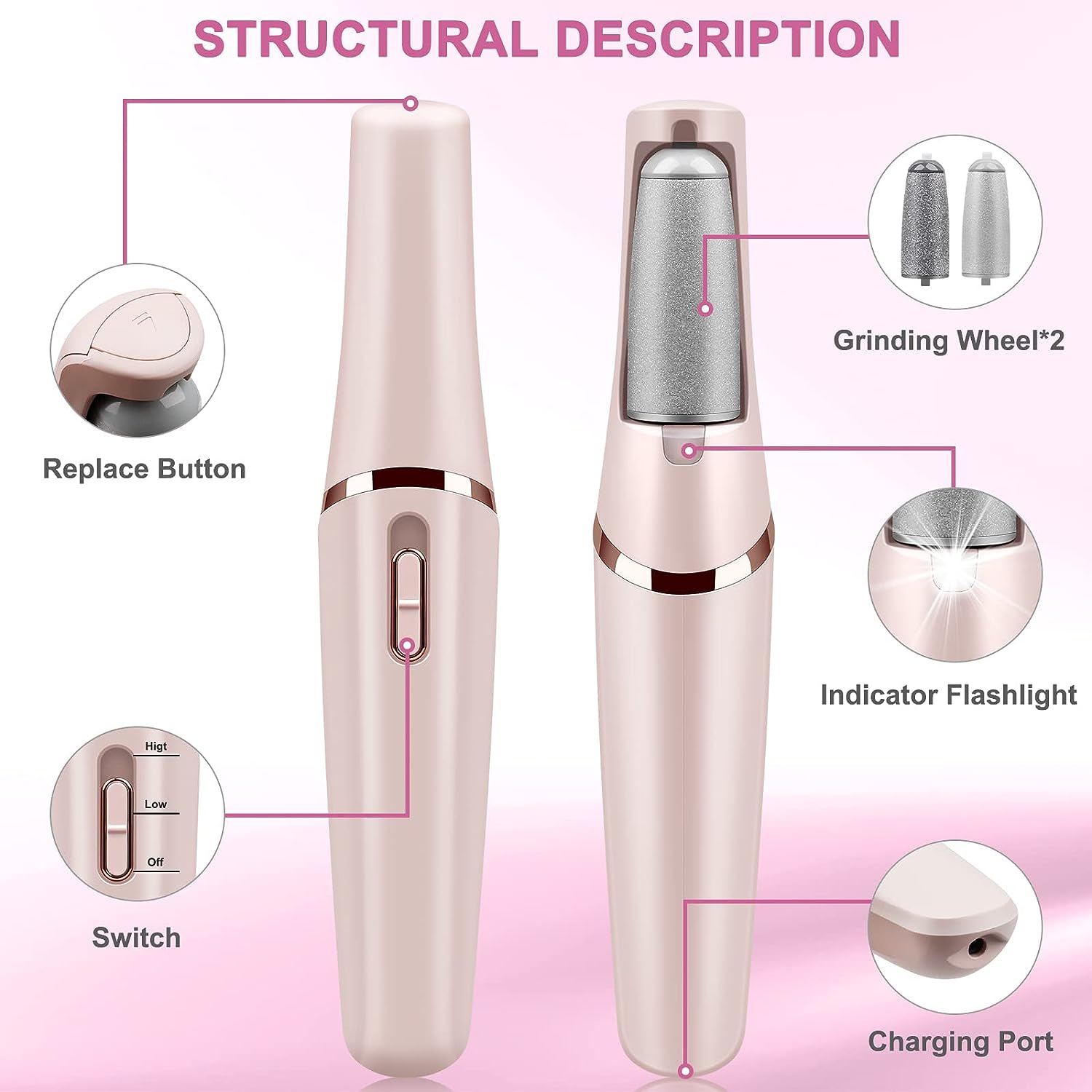 💥Latest Electric Foot File Hard Skin Remover