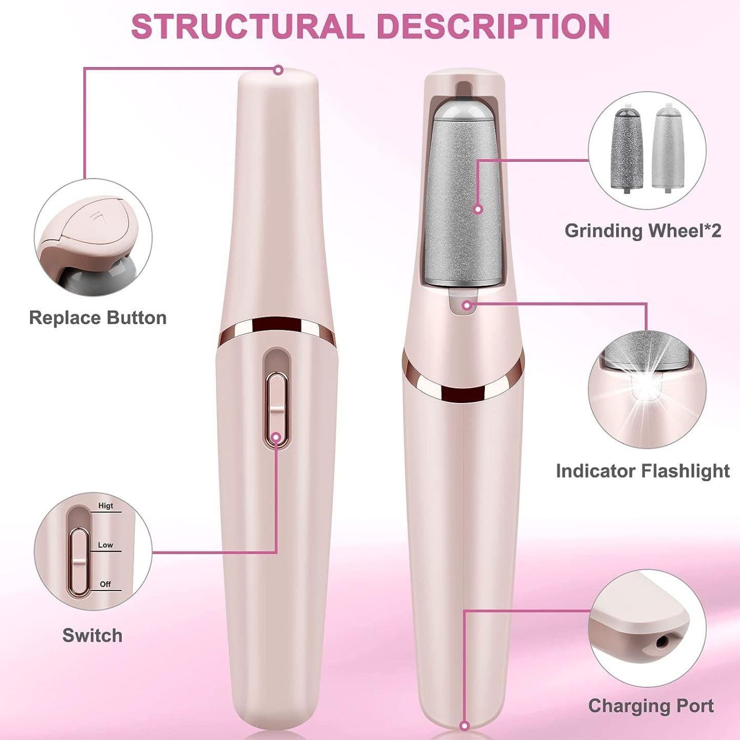 💥Latest Electric Foot File Hard Skin Remover