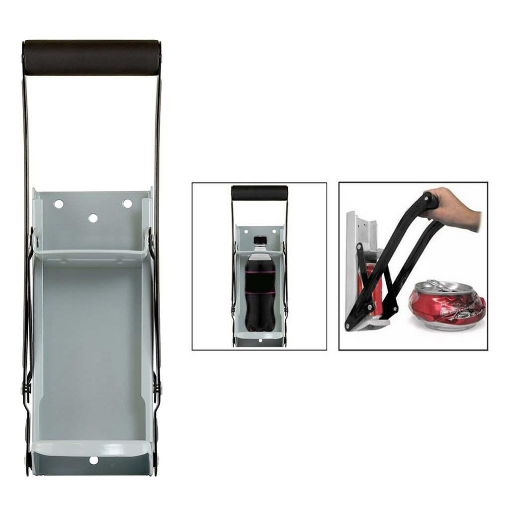 16oz Aluminum Can Crusher with Bottle Opener Great For The Environment,Sturdy Wall Mounted Soda Beer Smasher Can Compactor
