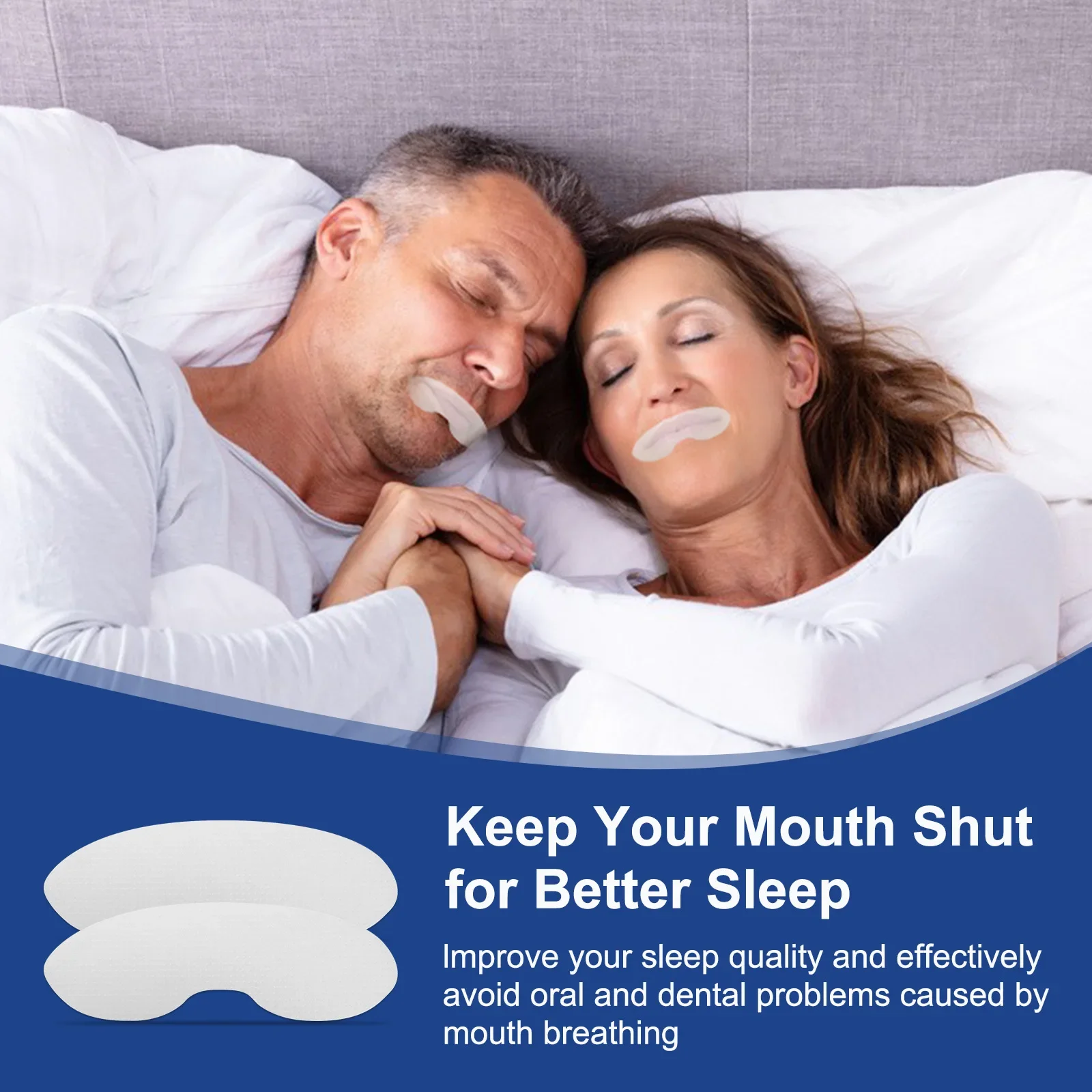 90 Pcs Mouth Tape Sleep Strip for Anti-snoring Mouth Breathing Tape To Improve Sleep Mouth Stickers for Snoring Lip Patch
