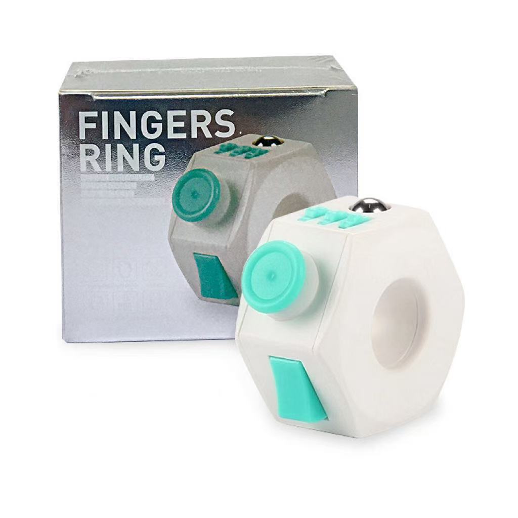 Fidget Cube Decompression Ring Anxiety Toy Relieves Stress 