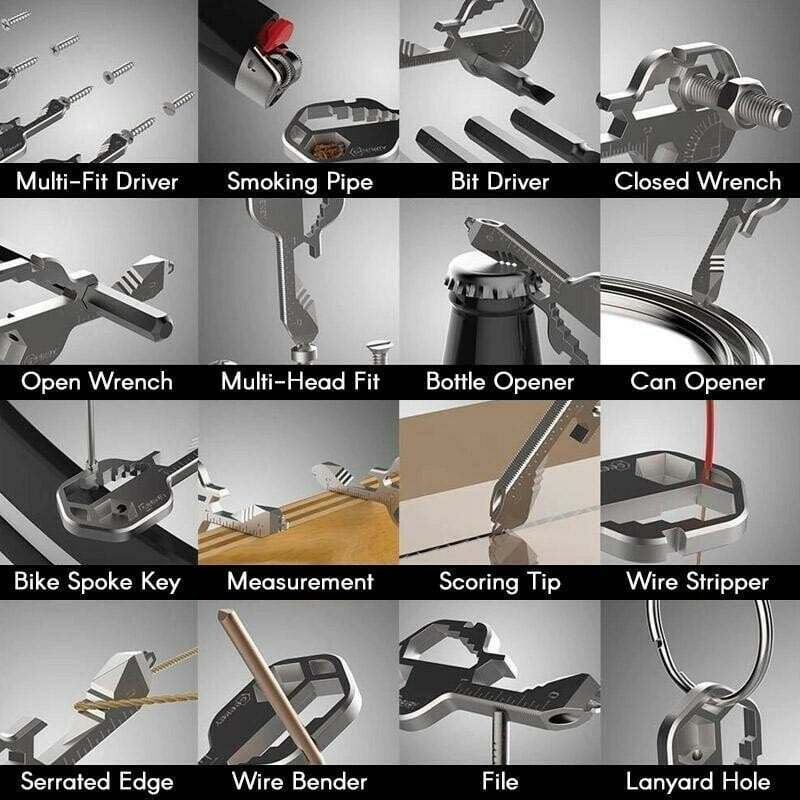 (🔥Summer Promotions🔥-30% OFF) 24 in 1 Key shaped pocket tool(BUY 2 GET 1 FREE NOW)