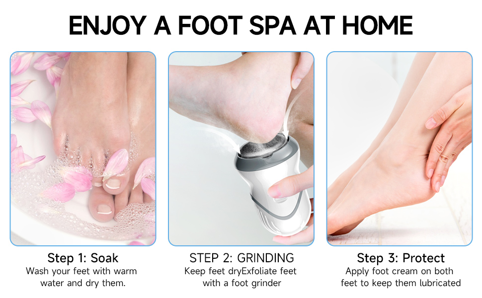 foot grinder callus remover heavy duty electric pedicure tools for feet rechargeable foot callus
