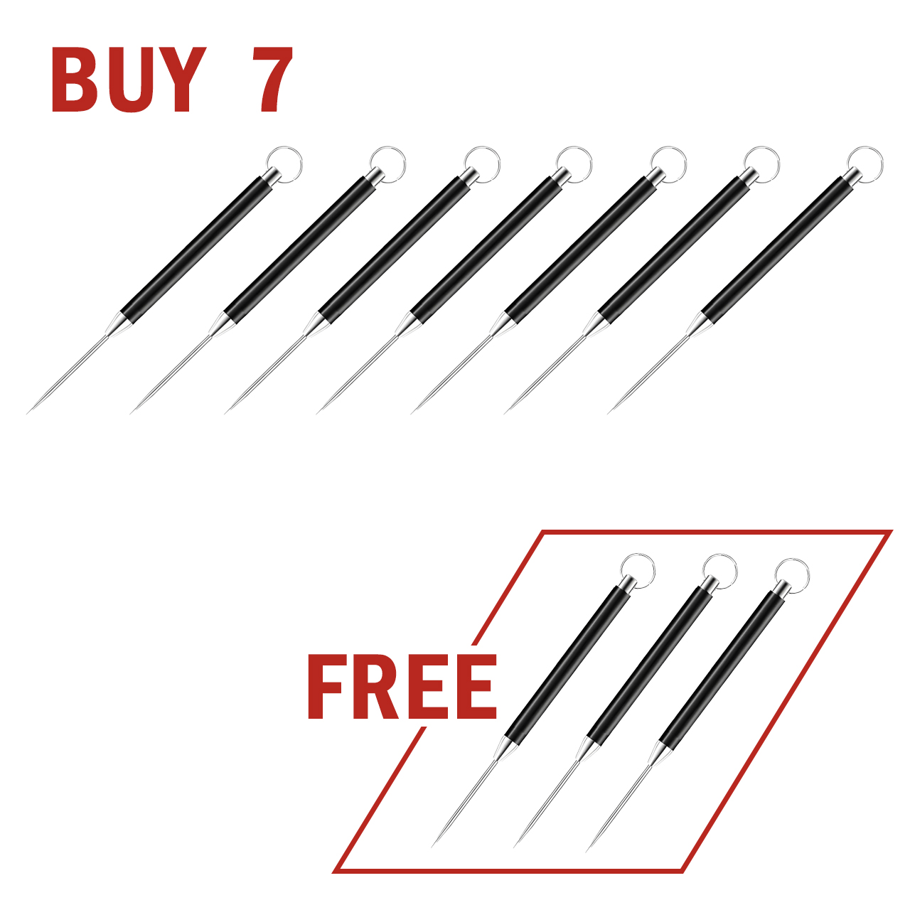 🛡️Self-Defense in Your Pocket: Metal Toothpick— Ready to deploy when danger strikes! 🚨 