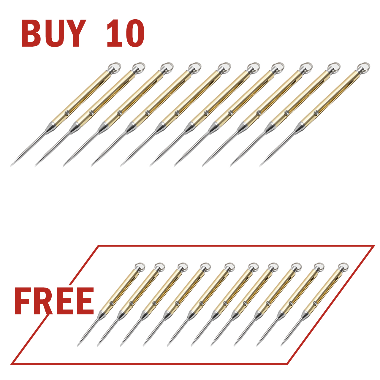 🛡️Self-Defense in Your Pocket: Metal Toothpick— Ready to deploy when danger strikes! 🚨 
