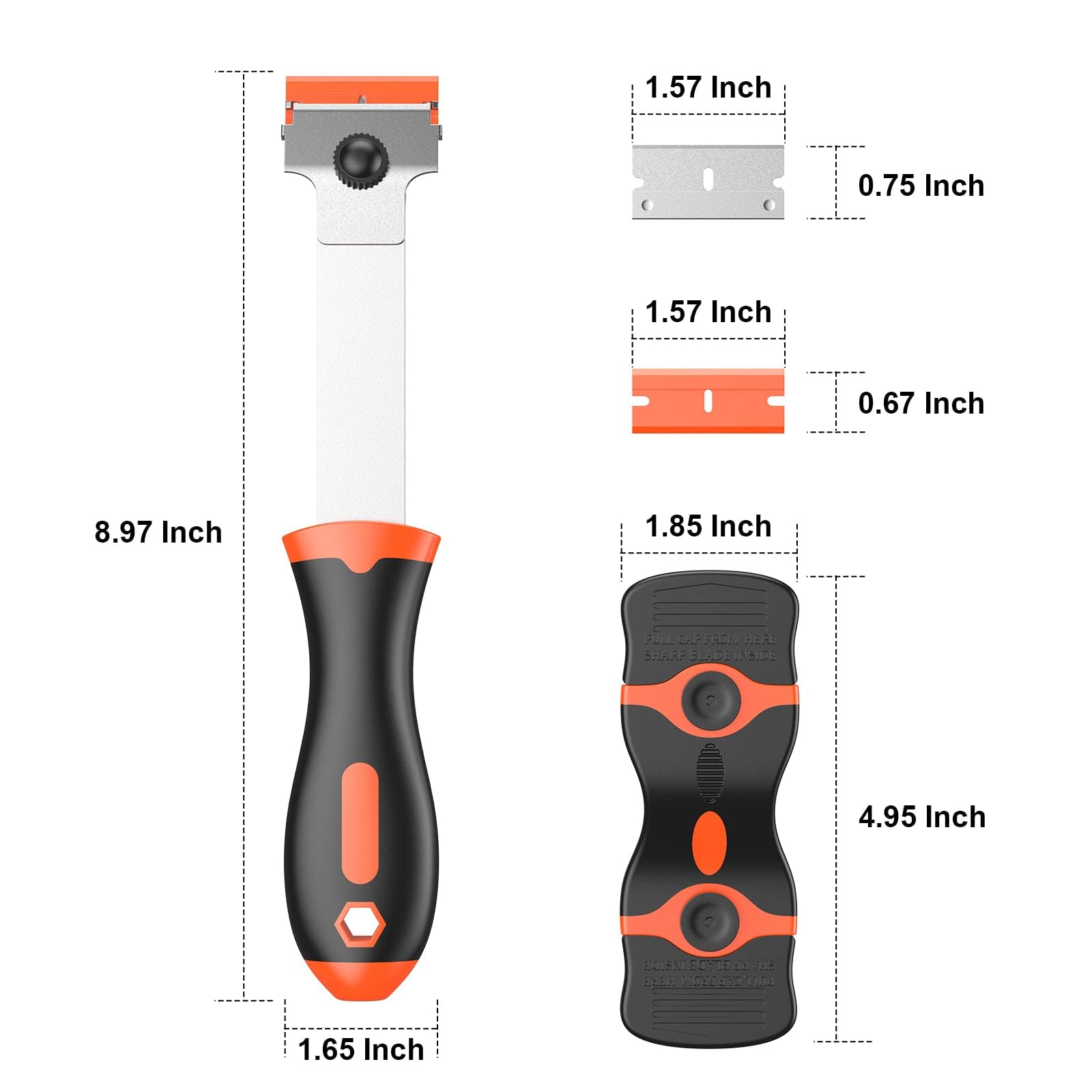 OTOSPEEDIOS 2-in-1 Scraper Remover Tool
