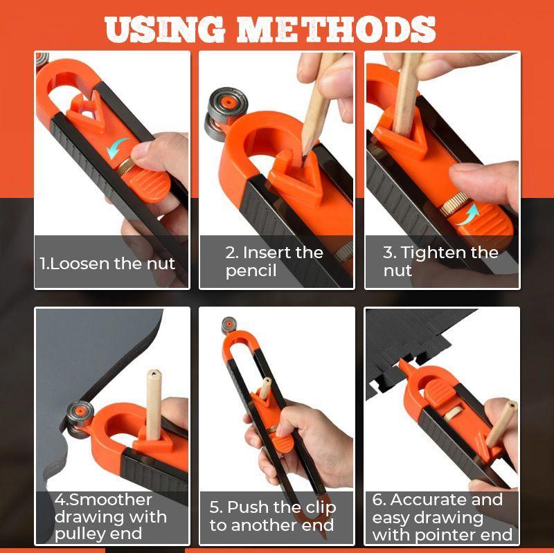 🔥Precise Contour Gauge with Lock（Buy 2 get 1 free! ）
