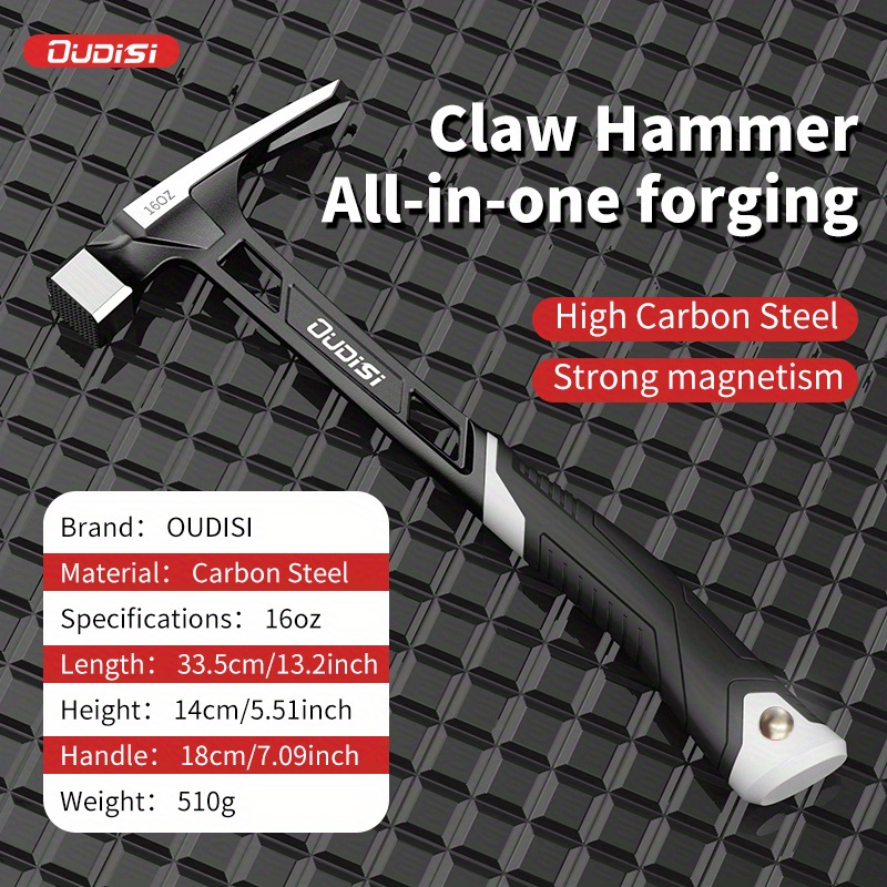 1pc Claw Hammer, Professional Woodworking Joinery Home Carpentry Hand